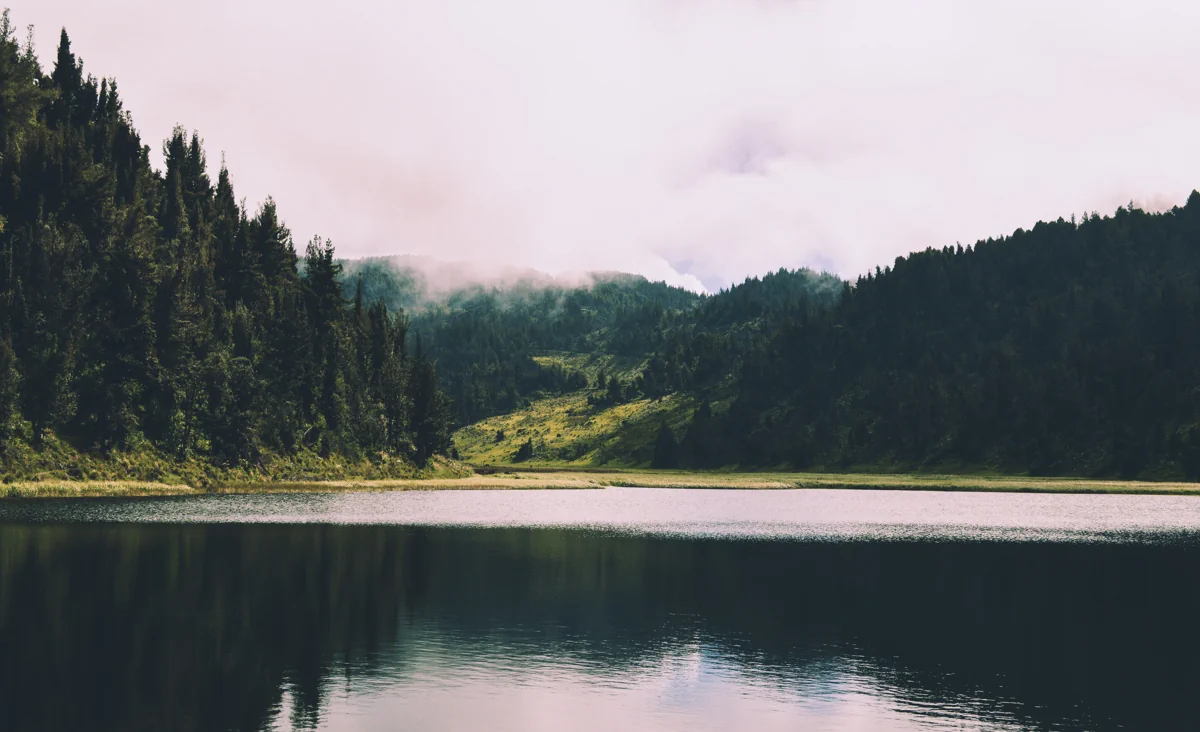 Body of Water and Mountain Photography